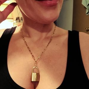 LV lock necklace #308 (no key)